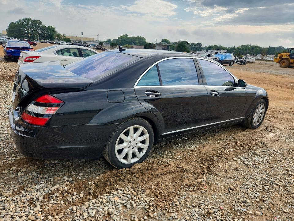 2007 Mercedes-benz S-klasse VIN WDDNG71XX7A144462 COPART salvage auction — REAR END, AL - CERT OF TITLE-SALVAGE TITLE, sold $925 on 2026-07-29 (photo 3)