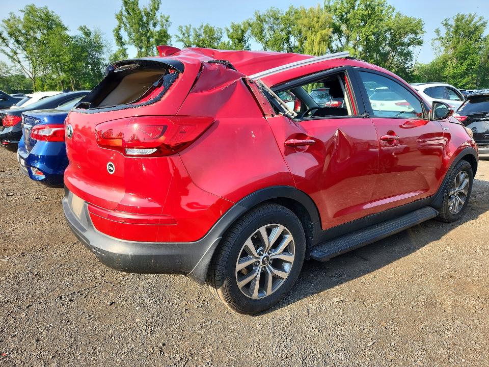 2015 Kia Sportage VIN KNDPBCAC5F7705315 COPART salvage auction — ROOF, Ct - Cert Of Title-Salvage, sold $2,000 on 2026-07-07 (photo 3)