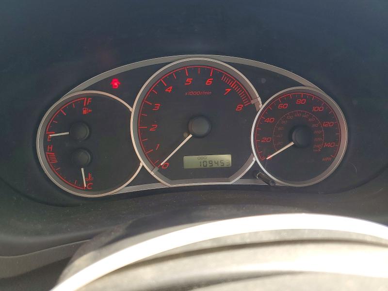 2008 Subaru Impreza VIN JF1GH74618G814973 COPART salvage auction — FRONT END, TX - SALVAGE VEHICLE TITLE, sold $775 on 2026-07-27 (photo 9)