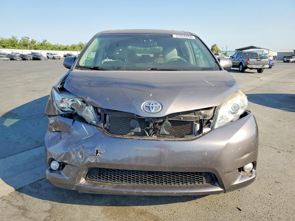 2011 Toyota Sienna VIN 5TDYK3DC8BS059011 COPART salvage auction — FRONT END, CA - SALVAGE CERTIFICATE, sold $2,050 on 2026-07-13 (photo 5)