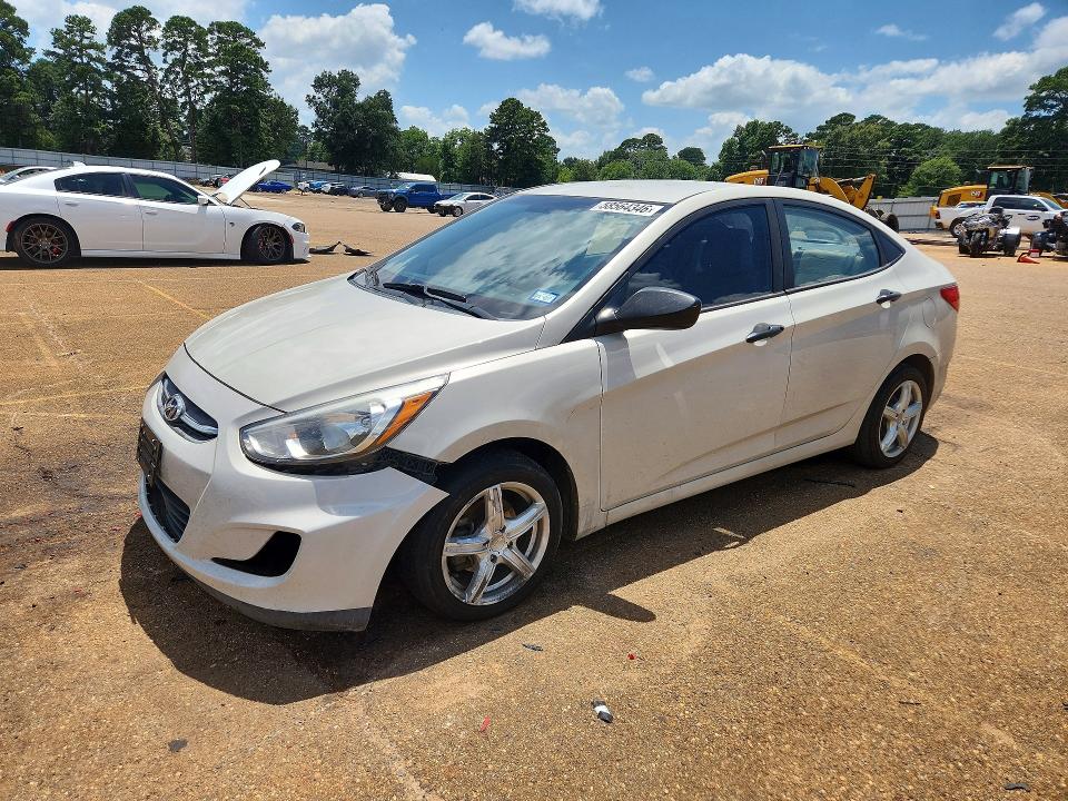 2016 Hyundai Accent VIN KMHCT4AE6GU123807 COPART salvage auction — FRAME DAMAGE, TX - CERTIFICATE OF TITLE, sold $850 on 2026-07-06 (photo 1)