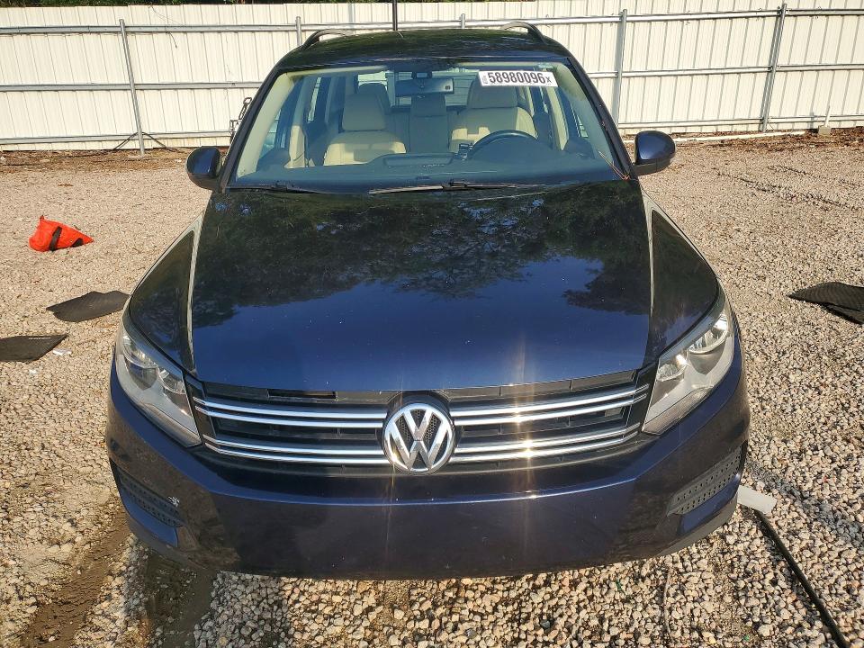 2016 Volkswagen Tiguan VIN WVGAV7AX2GW602587 COPART salvage auction — MINOR DENT/SCRATCHES, Nc - Dealer Only Clean Title, sold $1,550 on 2026-07-10 (photo 5)