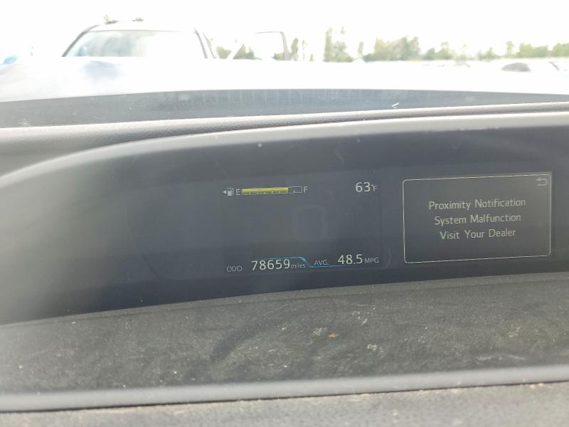 2021 Toyota Prius VIN JTDKAMFU6M3131607 COPART salvage auction — FRONT END, Or - Salvage Title Certificate, sold $200 on 2026-07-29 (photo 9)
