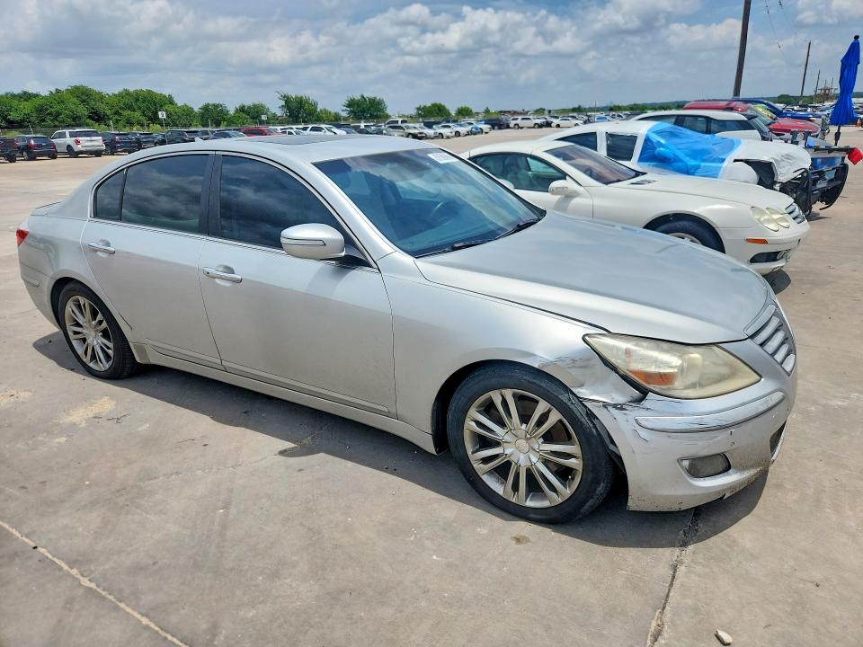 2011 Hyundai Genesis VIN KMHGC4DE4BU122905 COPART salvage auction — FRONT END, Tx - Salvage Vehicle Title, sold $700 on 2026-07-27 (photo 4)