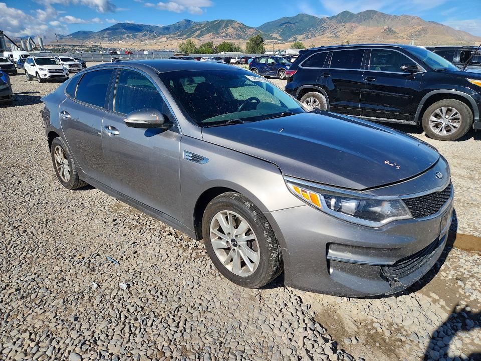 2016 Kia Optima VIN 5XXGT4L37GG078724 COPART salvage auction — REAR END, Ut - Salvage Certificate, sold $1,350 on 2026-07-31 (photo 4)