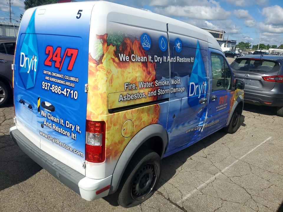 2012 Ford Transit VIN NM0LS7AN3CT102323 COPART salvage auction — SIDE, Oh - Cert Of Title-Salvage, sold $100 on 2026-07-22 (photo 3)