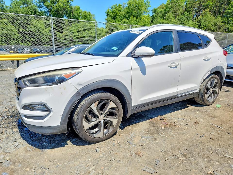2016 Hyundai VIN KM8J3CA24GU125546 COPART salvage auction — VANDALISM, Md - Cert Of Salvage > 75% Damage, sold $1,900 on 2026-07-17 (photo 1)