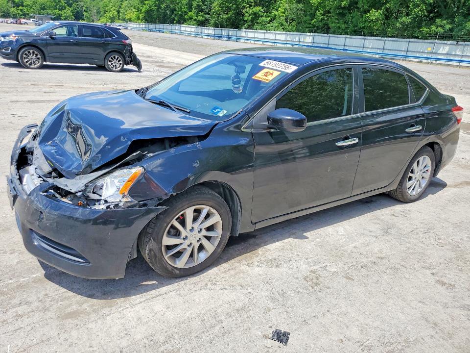 2013 Nissan Sentra VIN 3N1AB7AP5DL720764 COPART salvage auction — FRONT END, PA - CERTIFICATE OF SALVAGE, sold $375 on 2026-07-02 (photo 1)