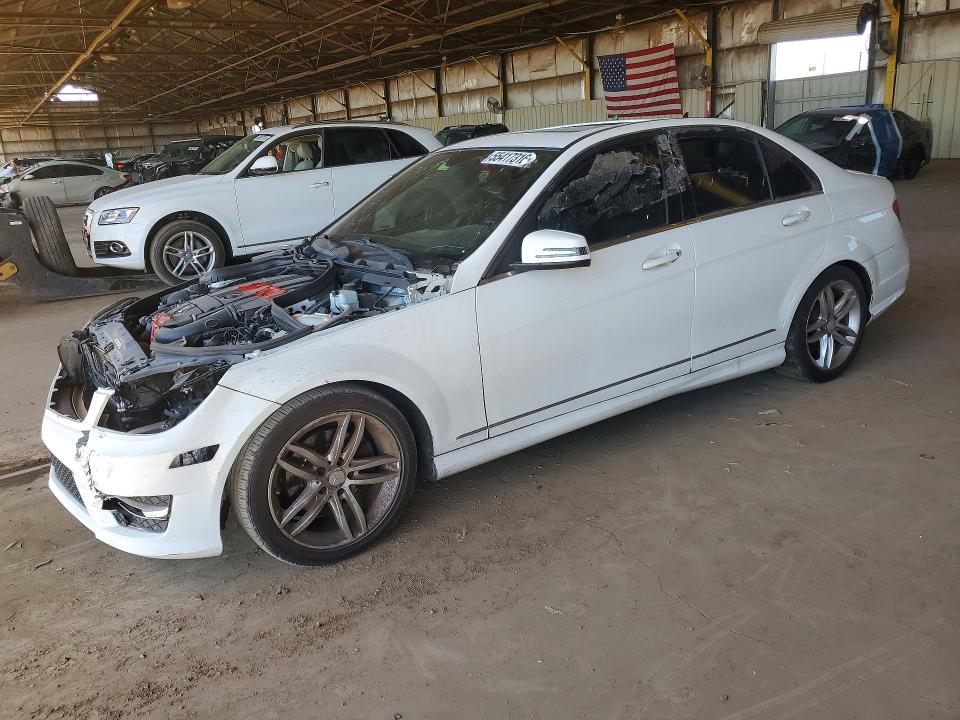 2014 Mercedes-benz VIN WDDGF4HB9EG158836 COPART salvage auction — FRONT END, Az - Certificate Of Title, sold $525 on 2026-07-13 (photo 1)