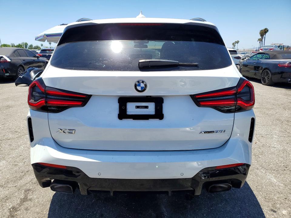 2024 BMW X3 VIN 5UX53DP07R9U03412 COPART salvage auction — FRONT END, Ca - Salvage Certificate, sold $19,200 on 2026-07-31 (photo 6)