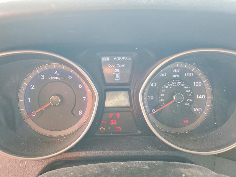 2013 Hyundai Elantra VIN KMHD35LE1DU072297 COPART salvage auction — FRONT END, Ca - Salvage Certificate, sold $300 on 2026-07-13 (photo 9)