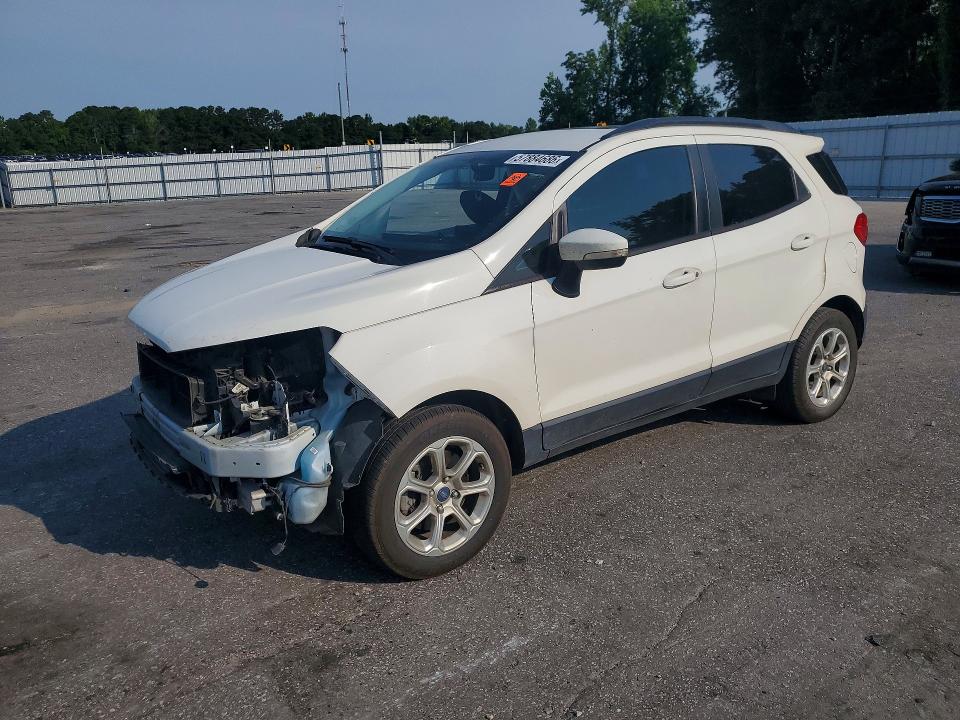 2018 Ford Ecosport VIN MAJ3P1TE7JC184462 COPART salvage auction — FRONT END, Nc - Salvage Certificate Of Title, sold $900 on 2026-07-28 (photo 1)