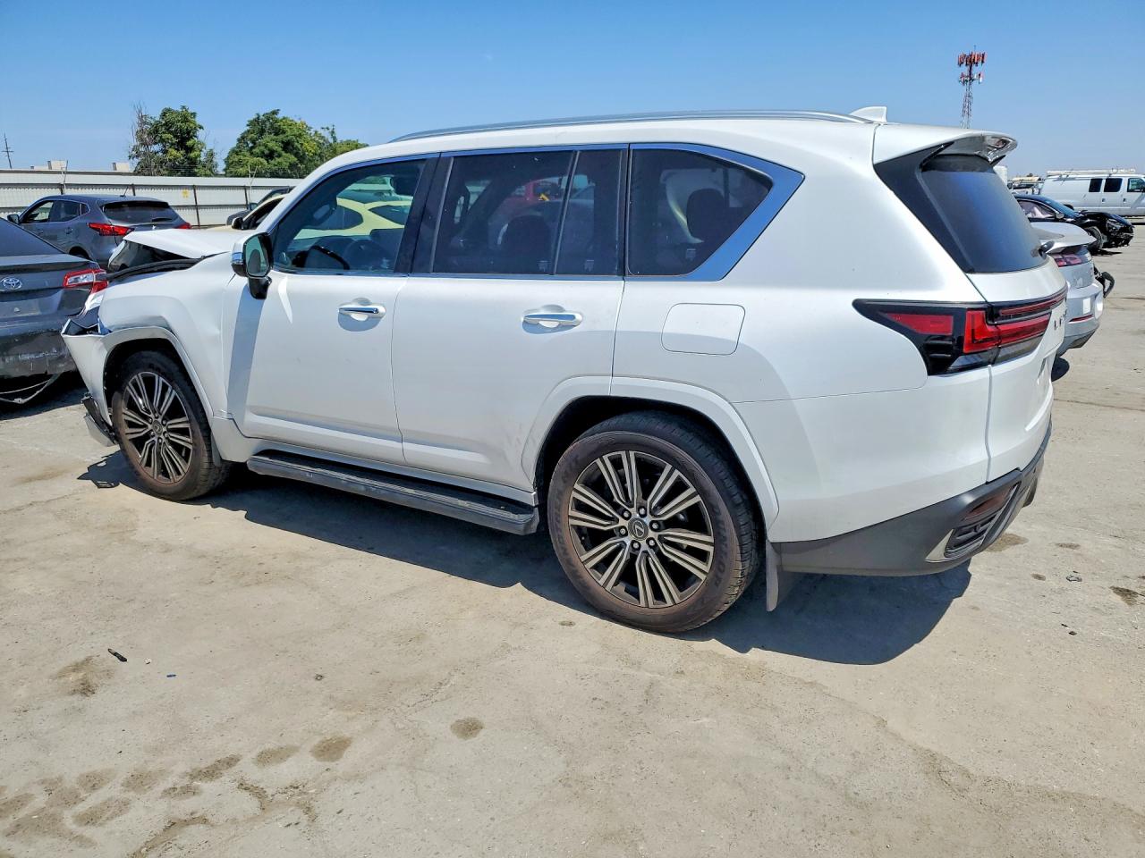 2026 Lexus Lx VIN JTJGB7CX5T4090167 COPART salvage auction — Front End, CA - SALVAGE CERTIFICATE, sold $74,000 on 2026-08-07 (photo 2)