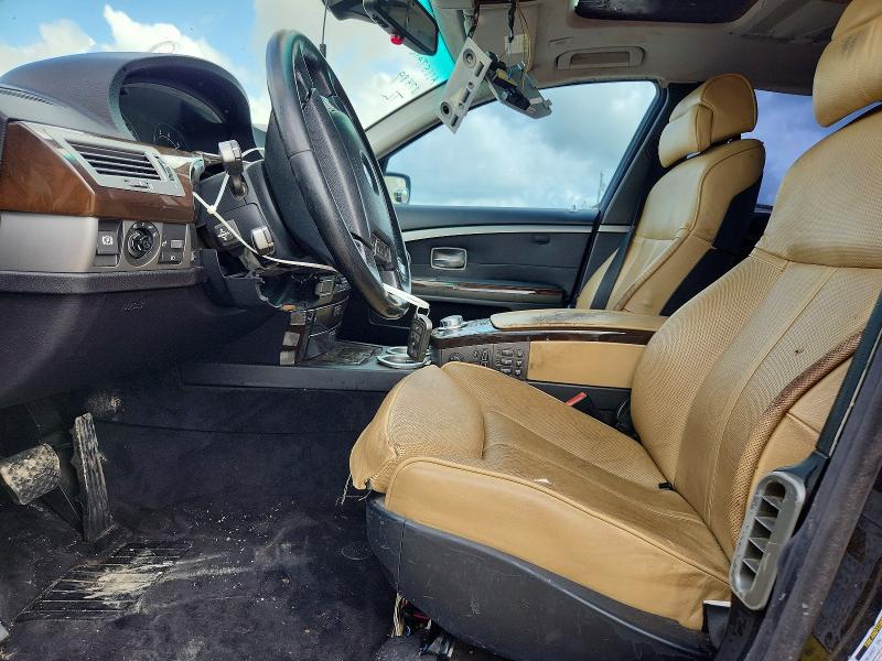 2008 BMW 7 series VIN WBAHN83528DT80485 COPART salvage auction — SIDE, TX - SALVAGE VEHICLE TITLE (P), sold $450 on 2026-07-15 (photo 7)