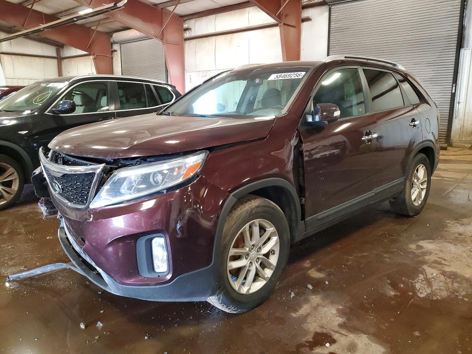 2015 Kia Sorento VIN 5XYKT4A72FG643889 COPART salvage auction — FRONT END, Mi - Certificate Of Title, sold $875 on 2026-07-17 (photo 1)
