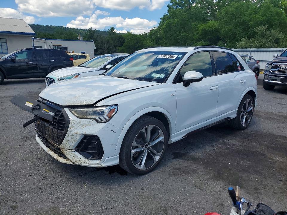 2022 Audi Q3 VIN WA1EECF39N1051602 COPART salvage auction — FRONT END, Pa - Certificate Of Salvage, sold $6,400 on 2026-07-14 (photo 1)
