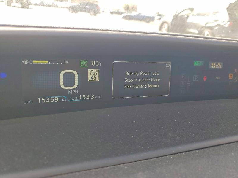 2022 Toyota Prius VIN JTDKAMFPXN3201086 COPART salvage auction — FRONT END, Ca - Salvage Certificate, sold $4,400 on 2026-07-24 (photo 9)