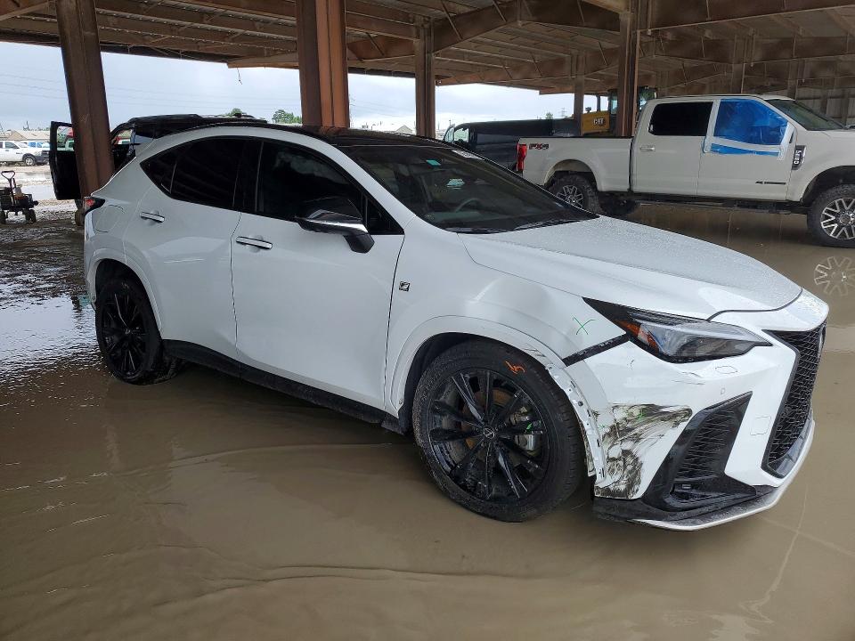 2025 Lexus Nx VIN JTJKKCFZ6S2055518 COPART salvage auction — SIDE, Tx - Salvage Vehicle Title, sold $14,200 on 2026-07-24 (photo 4)