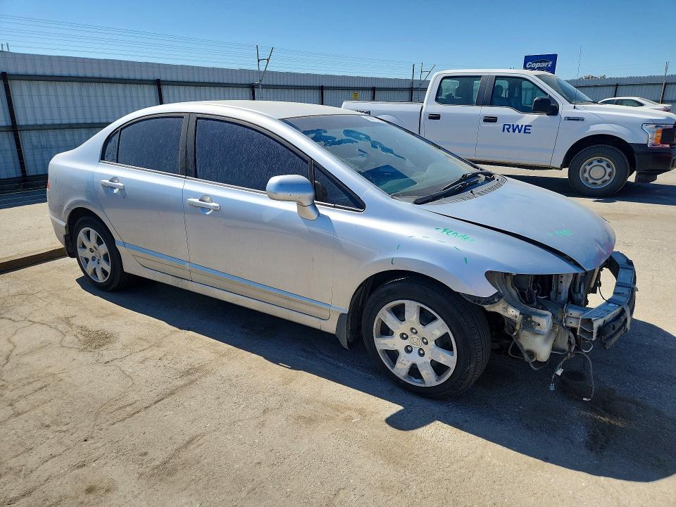 2010 Honda Civic VIN 19XFA1F5XAE078875 COPART salvage auction — FRONT END, Ca - Salvage Certificate, sold $425 on 2026-07-10 (photo 4)
