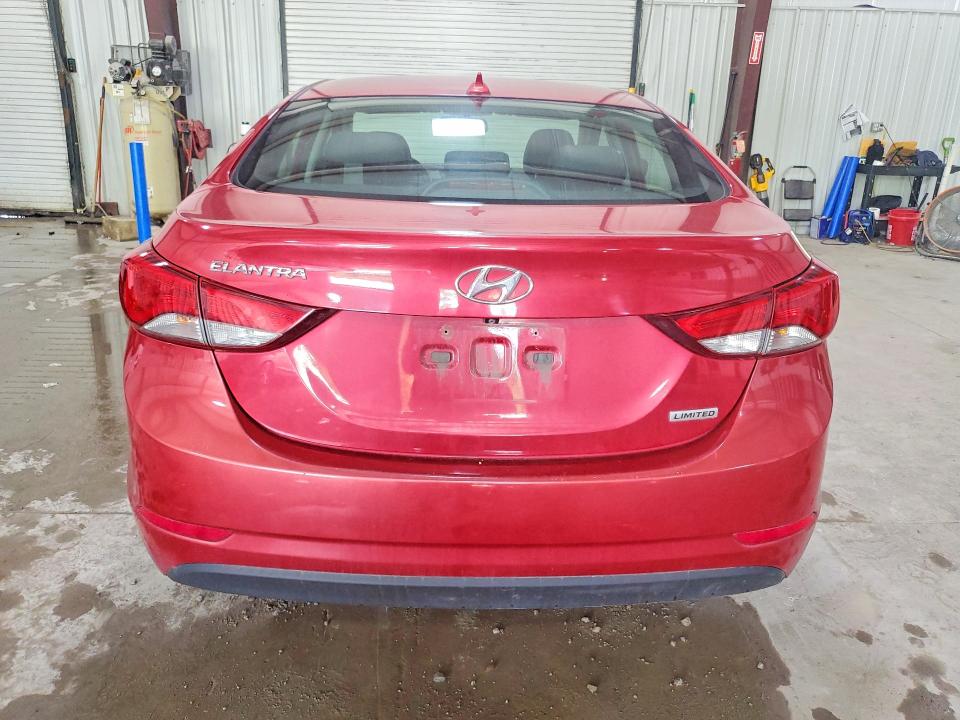 2014 Hyundai Elantra VIN KMHDH4AE7EU105402 COPART salvage auction — FRONT END, Pa - Certificate Of Salvage, sold $1,000 on 2026-07-08 (photo 6)