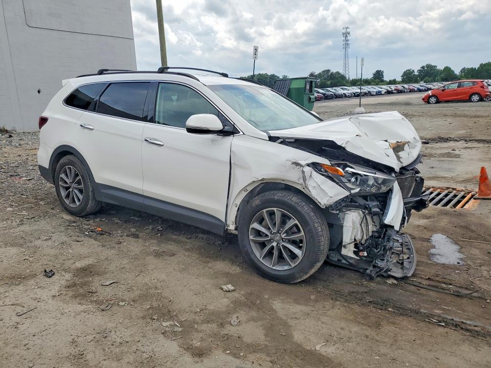 2017 Hyundai Santa fe VIN KM8SN4HF5HU175273 COPART salvage auction — FRONT END, Va - Cert Of Title - Salvage, sold $1,950 on 2026-07-08 (photo 4)