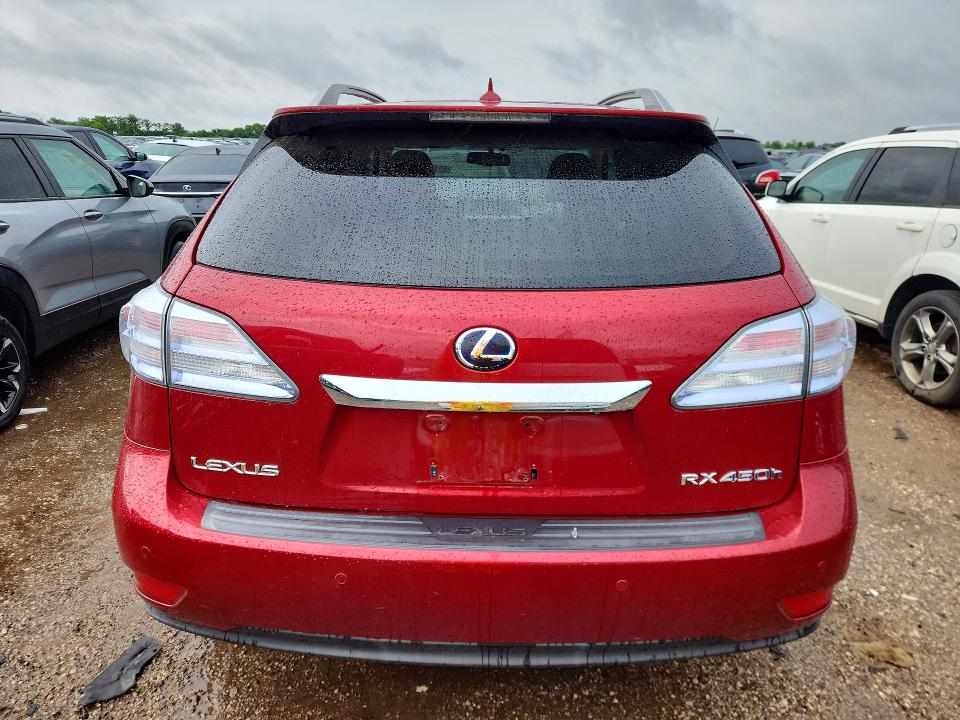 2010 Lexus Rx VIN JTJBC1BA2A2407221 COPART salvage auction — FRONT END, Wv - Salvage Certificate, sold $250 on 2026-07-21 (photo 6)