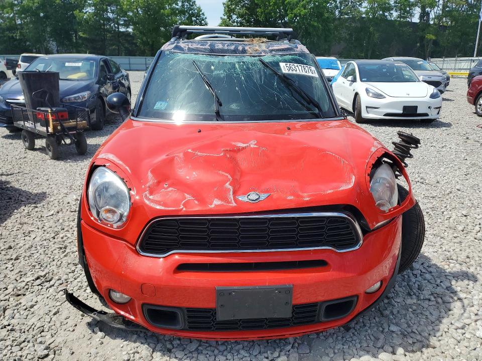 2012 Mini Cooper VIN WMWZC5C53CWL61174 COPART salvage auction — ROLLOVER, MA - CERT OF TITLE-RECONSTRCTD COLL, sold $1,450 on 2026-07-02 (photo 5)