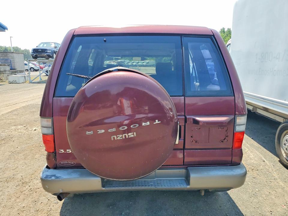 2000 Isuzu Trooper VIN JACDJ58X0Y7J07757 COPART salvage auction — REAR END, Ma - Certificate Of Title (P), sold $700 on 2026-07-09 (photo 6)