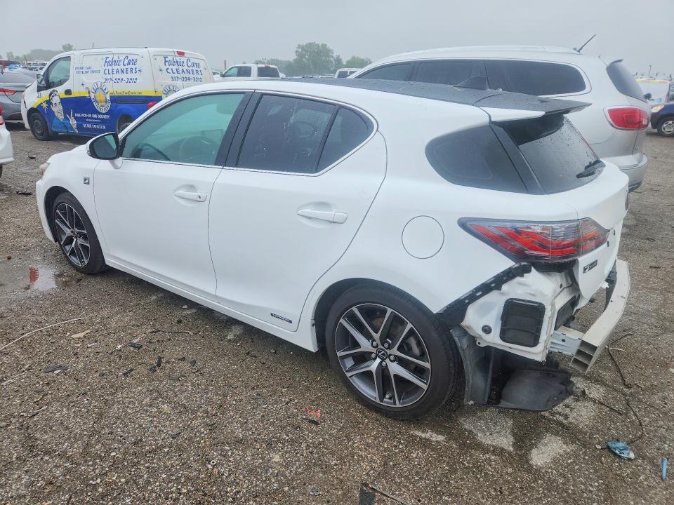 2016 Lexus Ct 200 VIN JTHKD5BH9G2264263 COPART salvage auction — REAR END, IN - BILL OF SALE - PARTS ONLY, sold $6,500 on 2026-07-10 (photo 2)