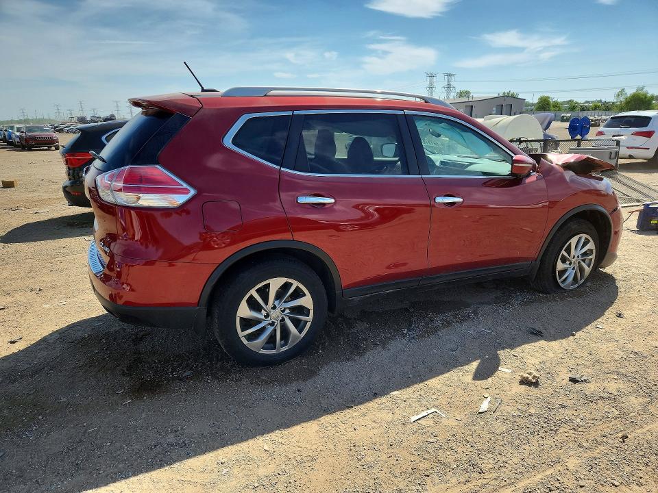 2015 Nissan Rogue VIN 5N1AT2MV2FC793012 COPART salvage auction — FRONT END, Il - Salvage Certificate, sold $1,850 on 2026-07-09 (photo 3)