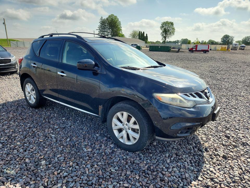 2014 Nissan Murano VIN JN8AZ1MWXEW512467 COPART salvage auction — FRONT END, In - Certificate Of Title, sold $575 on 2026-07-28 (photo 4)