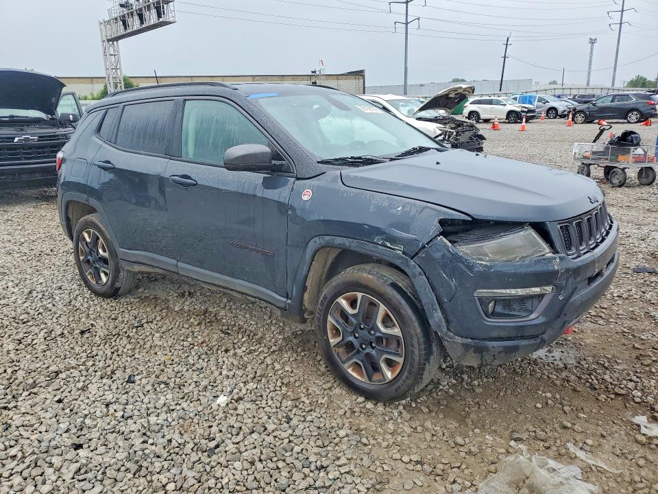 2017 Jeep Compass VIN 3C4NJDDB7HT597541 COPART salvage auction — FRONT END, Wv - Certificate Of Title (P), sold $3,200 on 2026-07-27 (photo 4)
