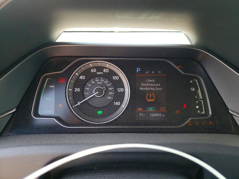 2022 Hyundai Ioniq VIN KMHC65LC3NU280572 COPART salvage auction — FRONT END, Va - Cert Of Title - Salvage, sold $3,500 on 2026-07-10 (photo 9)