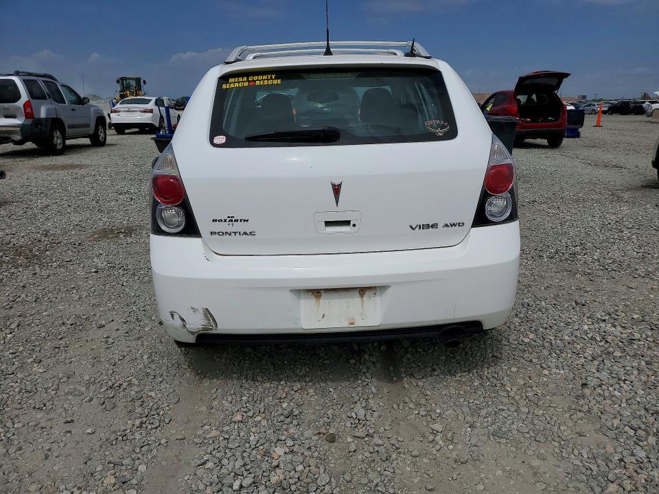 2010 Pontiac Vibe VIN 5Y2SM6E01AZ417892 COPART salvage auction — REAR END, CO - BILL OF SALE-PARTS ONLY, sold $275 on 2026-07-21 (photo 6)