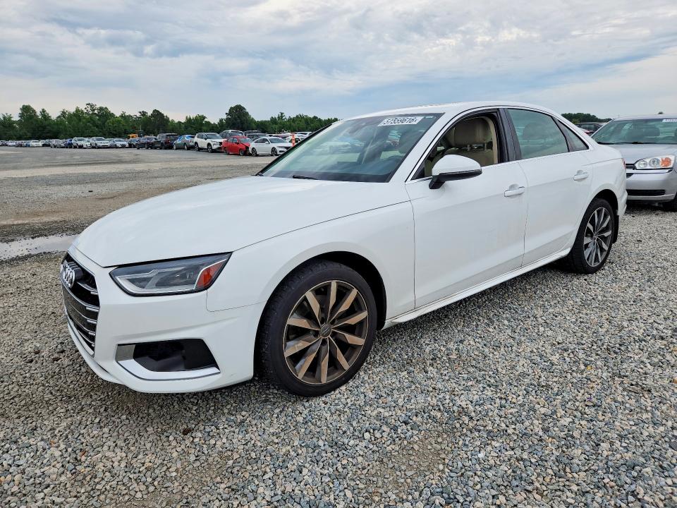 2020 Audi A4 VIN WAUGMAF45LN005153 — COPART salvage auction photo