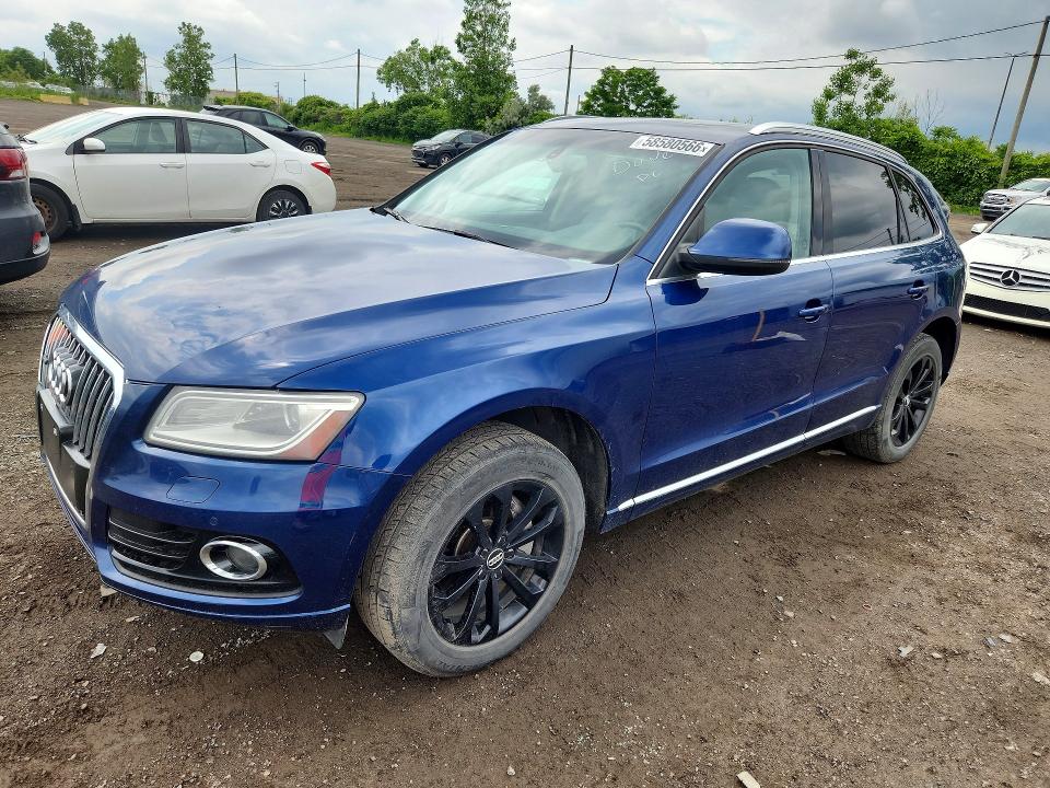 2013 Audi Q5 VIN WA1VFCFP3DA090796 COPART salvage auction — WATER/FLOOD, Qc - Irrecuperable, sold $550 on 2026-07-28 (photo 1)