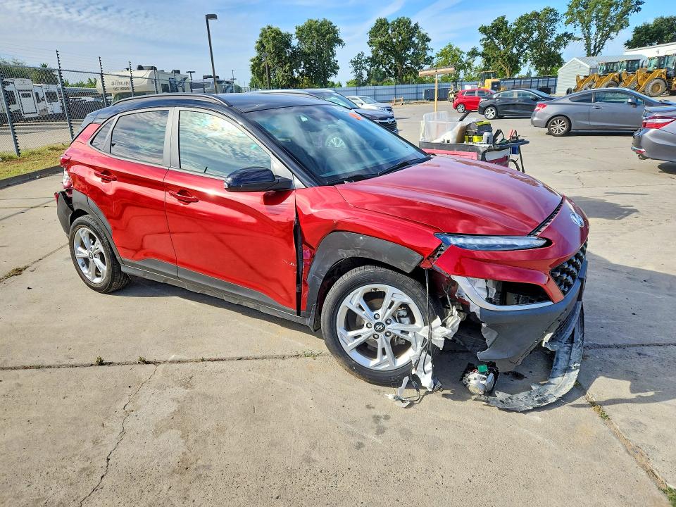 2022 Hyundai VIN KM8K62AB6NU838693 COPART salvage auction — FRONT END, Ca - Salvage Certificate, sold $2,650 on 2026-07-06 (photo 4)