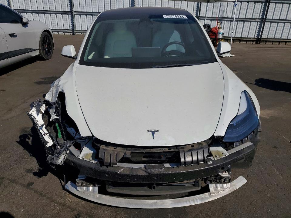2022 Tesla Model 3 VIN 5YJ3E1EA8NF352113 COPART salvage auction — FRONT END, CA - SALVAGE CERTIFICATE, sold $325 on 2026-08-03 (photo 5)