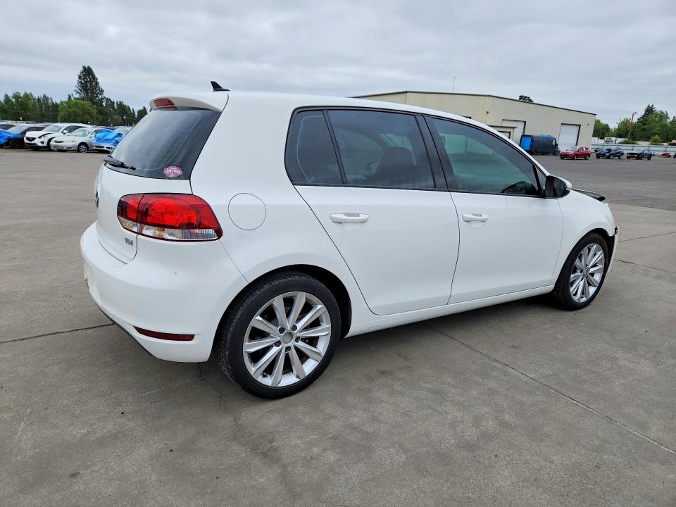 2012 Volkswagen Golf VIN WVWDM7AJXCW246318 COPART salvage auction — FRONT END, Or - Salvage Title Certificate, sold $200 on 2026-08-10 (photo 3)