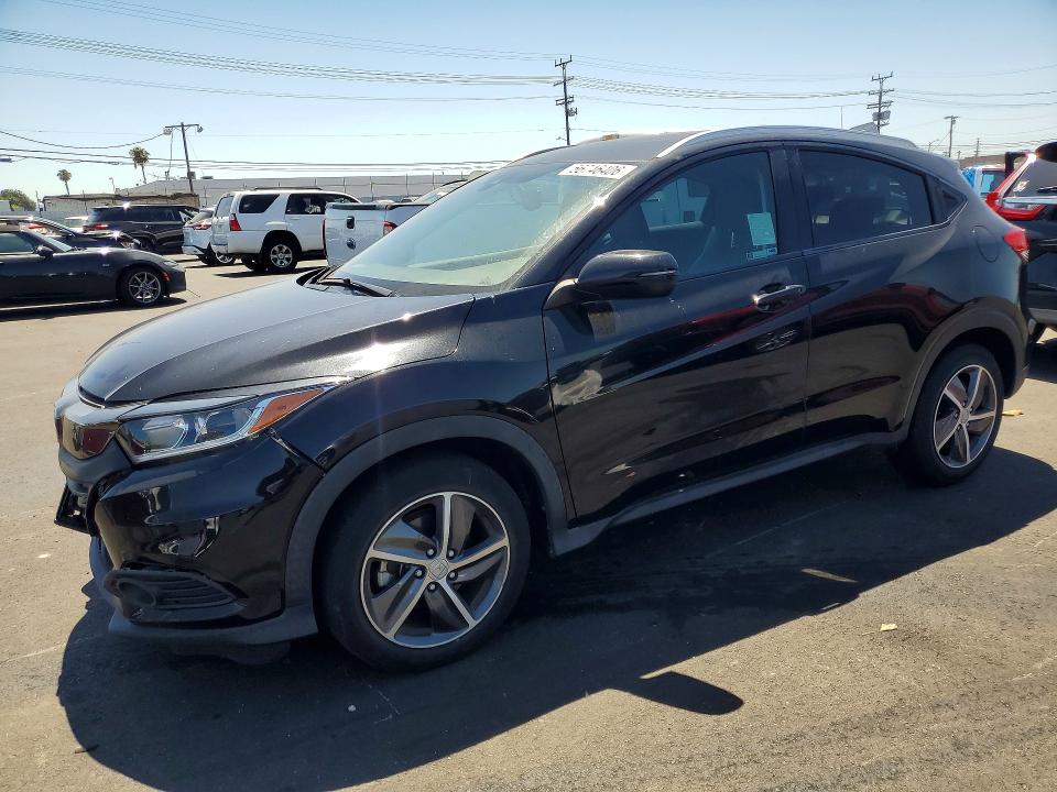 2021 Honda Hr-v VIN 3CZRU5H71MM722102 COPART salvage auction — FRONT END, CA - SALVAGE CERTIFICATE, sold $7,300 on 2026-07-27 (photo 1)