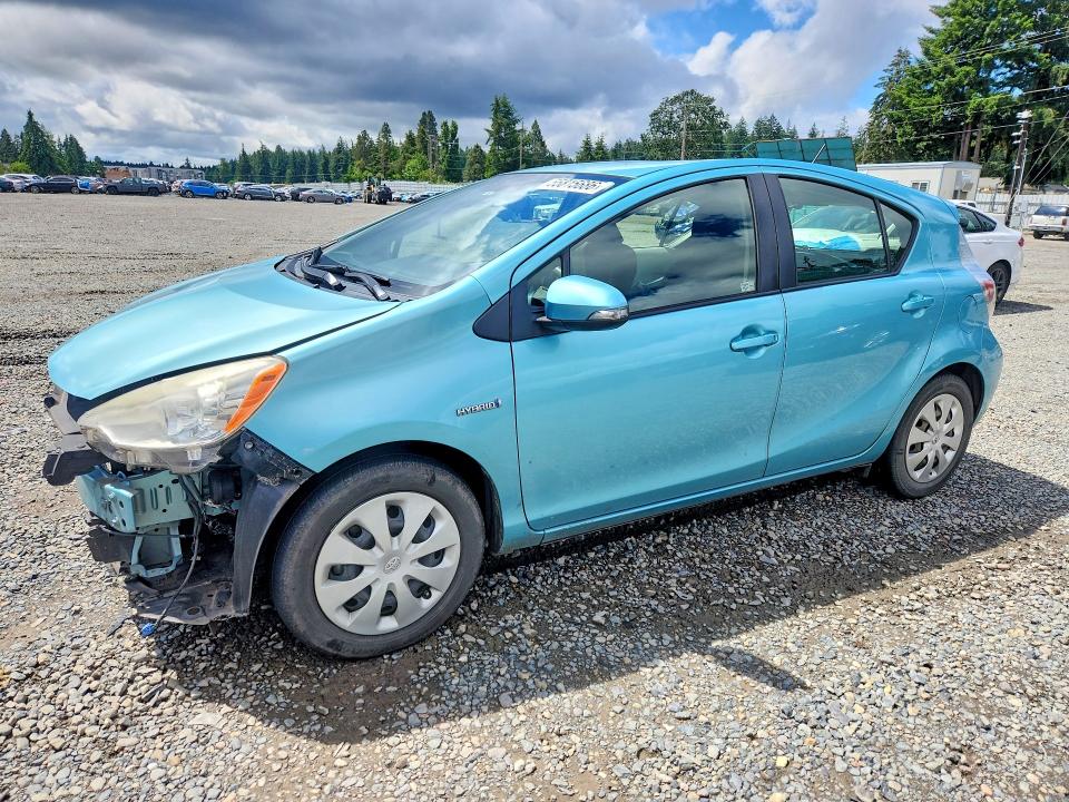 2012 Toyota Prius VIN JTDKDTB34C1030249 COPART salvage auction — FRONT END, Wa - Bill Of Sale, sold $1,250 on 2026-07-31 (photo 1)