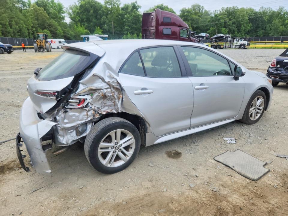 2019 Toyota Corolla VIN JTNK4RBE6K3040154 COPART salvage auction — REAR END, Va - Cert Of Title - Salvage, sold $3,700 on 2026-07-07 (photo 3)
