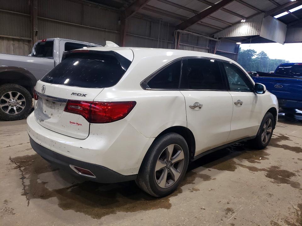 2016 Acura Mdx VIN 5FRYD3H20GB003036 COPART salvage auction — MINOR DENT/SCRATCHES, Ms - Certificate Of Title (P), sold $3,450 on 2026-07-22 (photo 3)