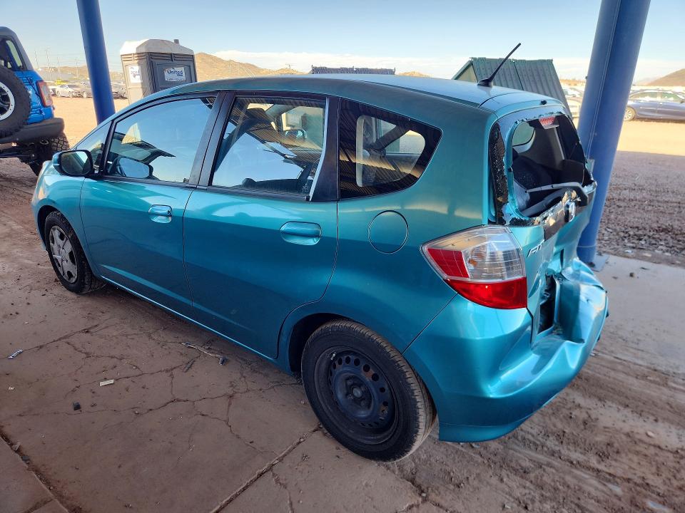 2012 Honda Fit VIN JHMGE8H38CC009737 COPART salvage auction — REAR END, Az - Cert Of Title - Salvage, sold $975 on 2026-07-07 (photo 2)