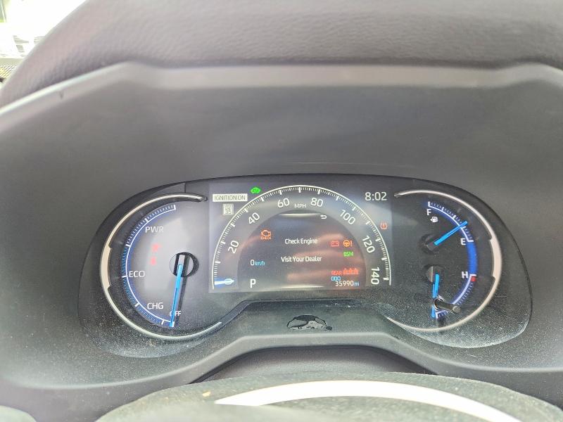 2024 Toyota Rav4 hybrid VIN JTMRWRFV1RD247742 COPART salvage auction — FRONT END, Vt - Cert Of Title-Salvage Vehicle, sold $13,800 on 2026-07-13 (photo 9)