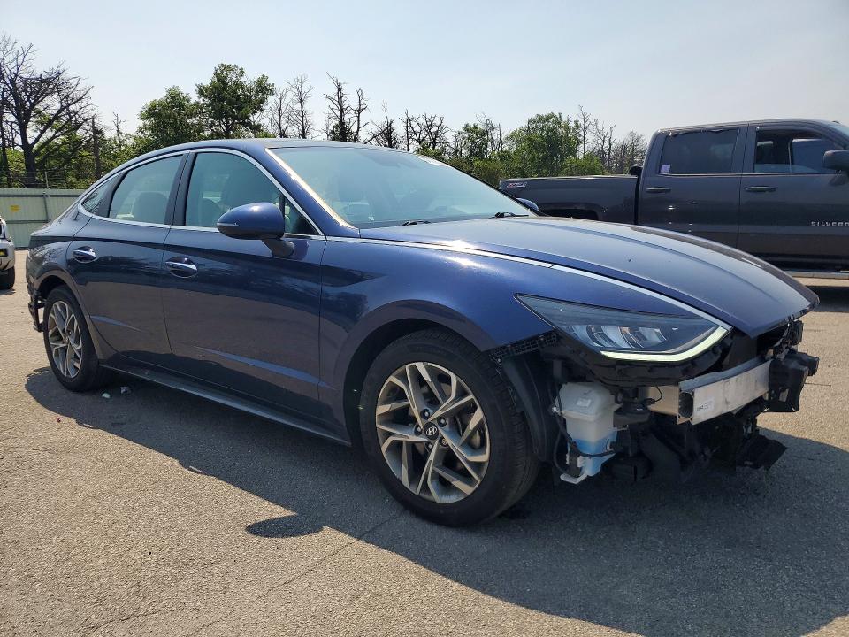 2022 Hyundai Sonata VIN 5NPEF4JA4NH135379 COPART salvage auction — REAR END, NY - MV-907A SALVAGE CERTIFICATE, sold $80 on 2026-07-27 (photo 4)