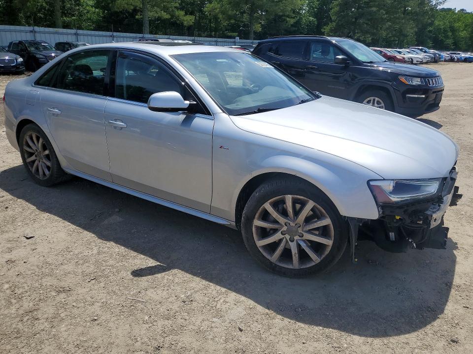 2014 Audi A4 VIN WAUBFAFL2EN030512 COPART salvage auction — FRONT END, Va - Cert Of Title - Salvage, sold $550 on 2026-07-28 (photo 4)