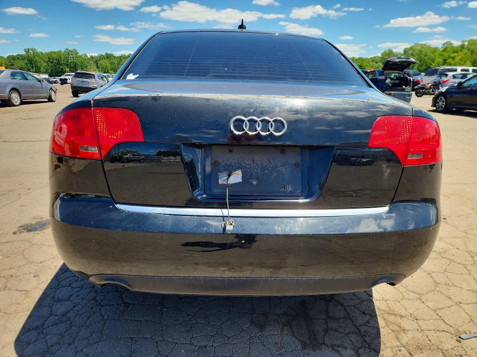 2007 Audi A4 VIN WAUDF78E67A271381 COPART salvage auction — REAR END, Ct - Cert Of Title-Salvage, sold $450 on 2026-07-10 (photo 6)