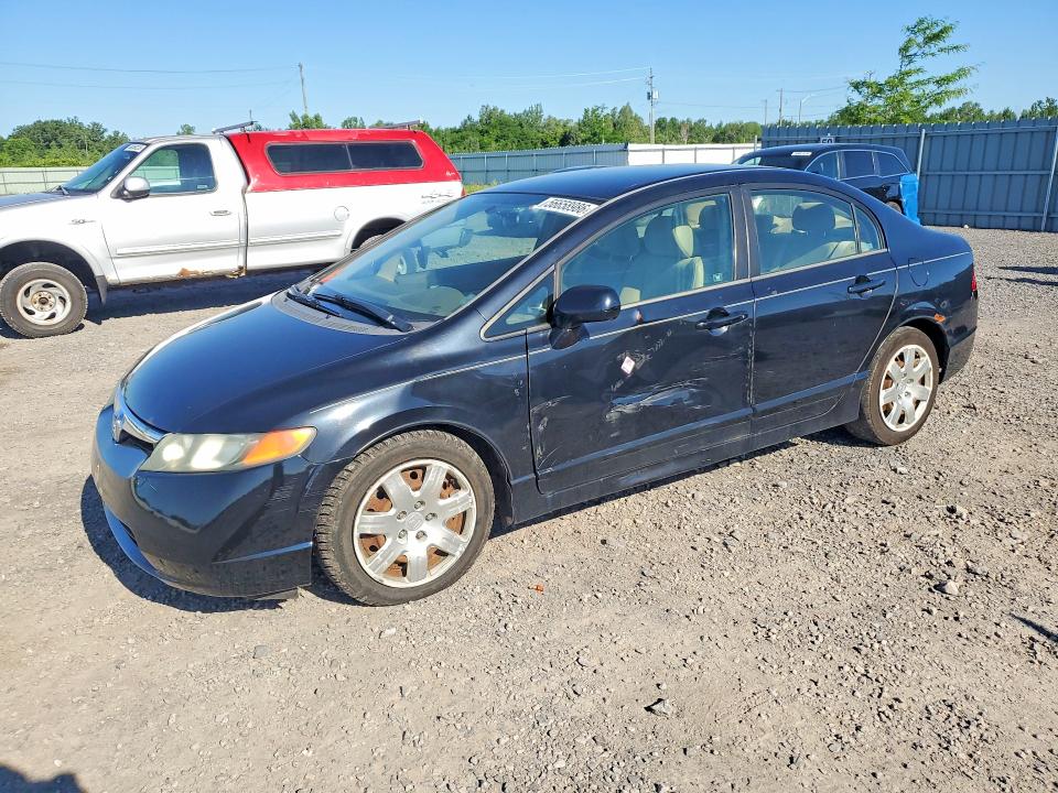 2006 Honda Civic VIN 1HGFA16536L063439 COPART salvage auction — SIDE, On - Permit No Brand - Unfit, sold $825 on 2026-07-02 (photo 1)