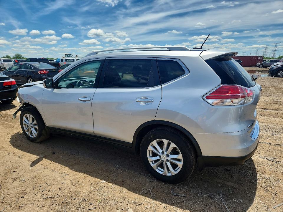 2015 Nissan Rogue VIN KNMAT2MV8FP538782 COPART salvage auction — FRONT END, Il - Salvage Certificate, sold $675 on 2026-07-30 (photo 2)